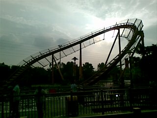 垂直过山车的最后大转弯