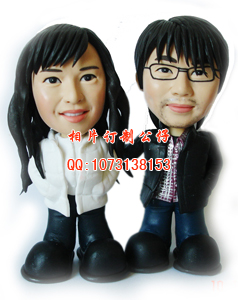 流行前线  动漫星城 中华广场 圣诞礼物 情人节礼物  软陶公仔 真人公仔 Q版公仔 人偶 陶偶 结婚礼物 生日礼 ...