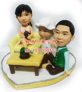 流行前线  动漫星城 中华广场 圣诞礼物 情人节礼物  软陶公仔 真人公仔 Q版公仔 人偶 陶偶 结婚礼物 生日礼 ...