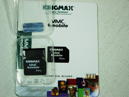 KINGMAX MMC卡 2G(KINGMAX行货,全国联保,可做MMC用,也可做RSMMC用 60元.jpg