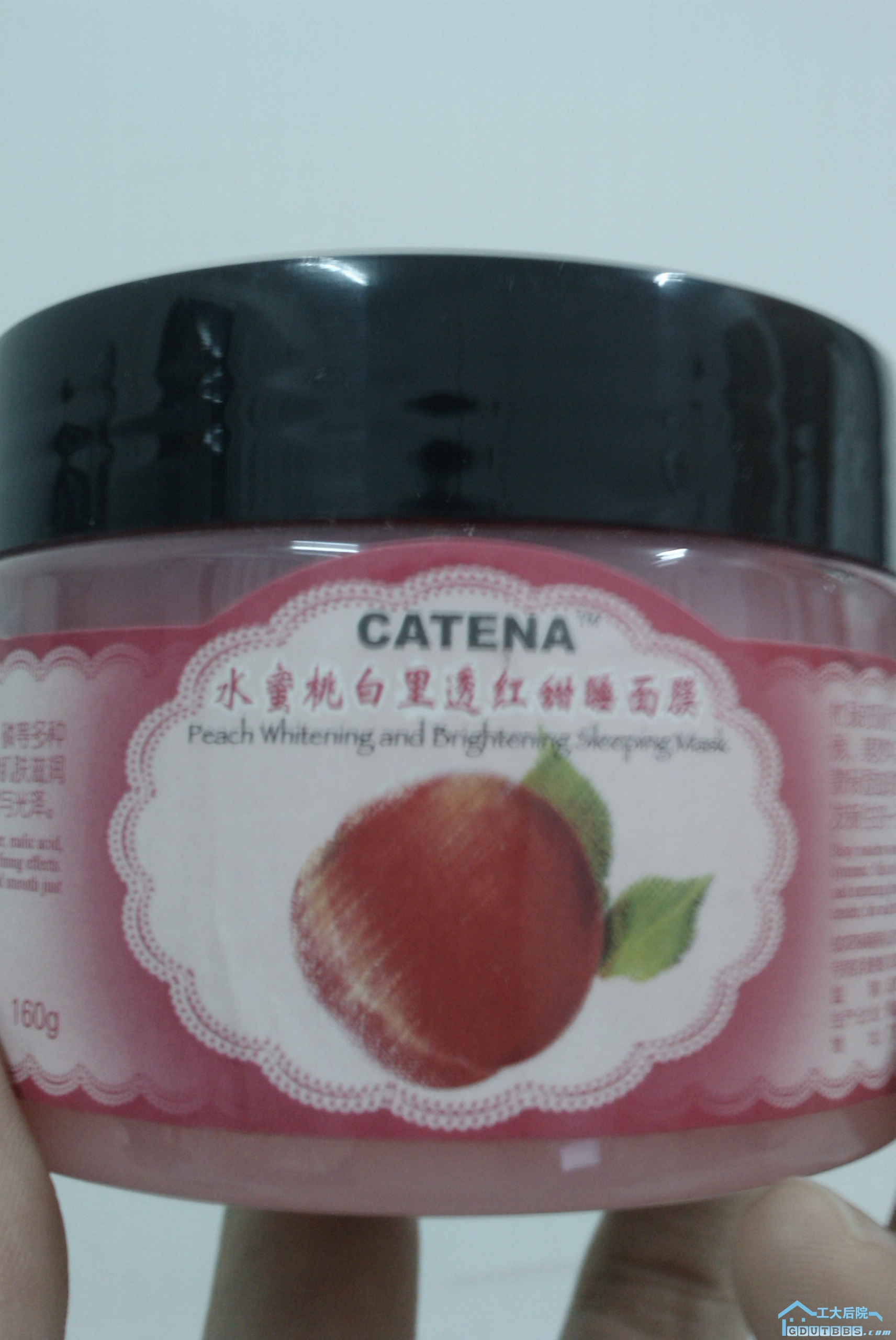 凯婷美白不睡面膜（水蜜桃白里透红甜睡面膜），万宁买的，免洗160g，保质期至2012.6.17  原价28 现在出18 ...