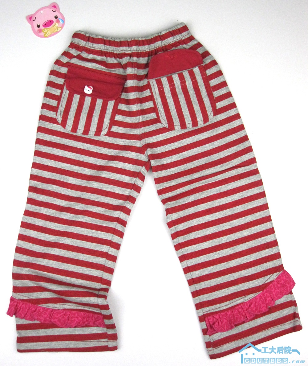 popofish棉长裤红灰相间.jpg