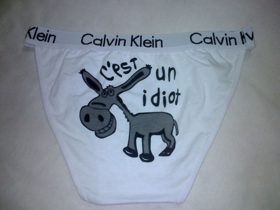 拉架棉印花三角内裤——￥15元/条