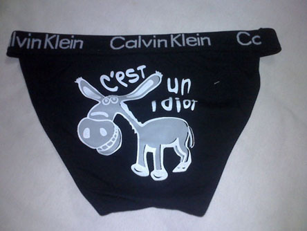 拉架棉印花三角内裤——￥15元/条