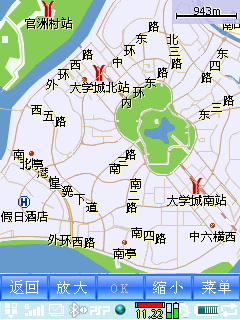 放大后可看街道名