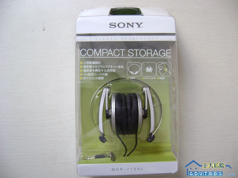 sony mdr710便携式耳机，全新带包装，有皮袋跟延长线配．１８０元