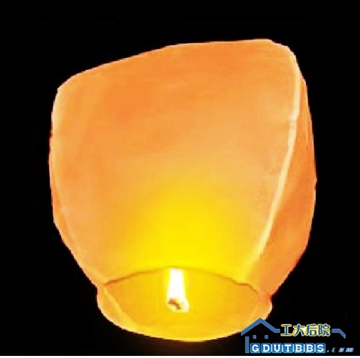 橙色孔明灯