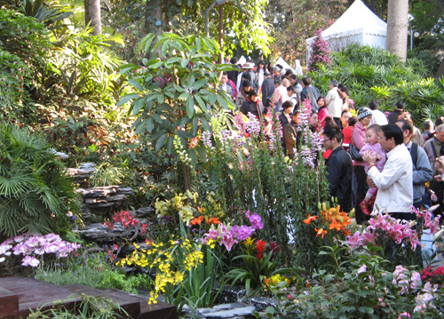 好多人，拍每个点都要等