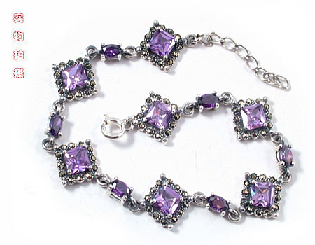 四方紫晶泰银手链.jpg