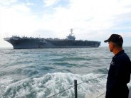 美海军核动力航空母舰24日抵达菲律宾马尼拉湾